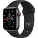 Apple Watch SE GPS + Cellular 40mm Space Gray Aluminum Case with Black Sport B. (MYED2) / MYEK2 321376 фото 1